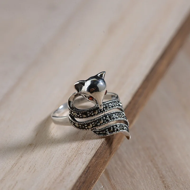 2018 Limited Anel Feminino S925 Yintai Restoring Ancient Ways Ring Process Female Fox Modelling Wholesale Manufacturers Selling
2018 Limited Anel Feminino S925 Yintai Restoring Ancient Ways Ring Process Female Fox Modelling Wholesale Manufacturers Selling