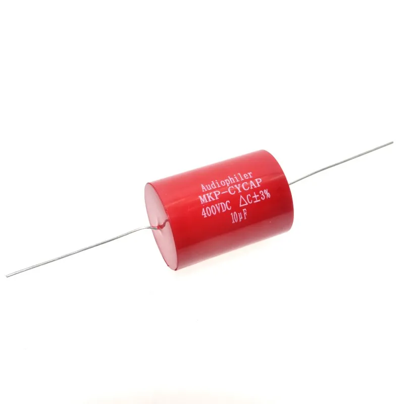 Аудиоконденсатор для тюбиков 4 шт. осевой MKP 10 мкФ 400VDC HIFI сделай сам|audio grade capacitors|mkp