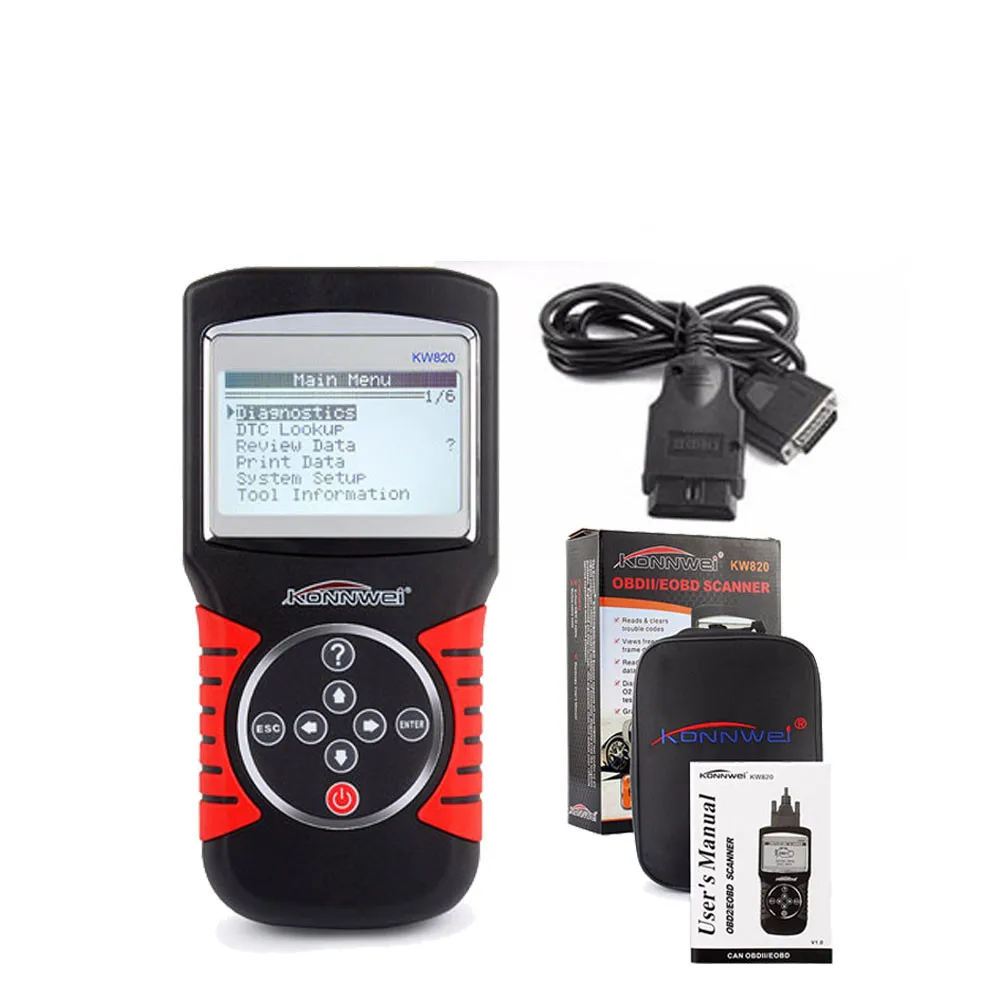 KW820 Car Scanner Code Reader & Scan Tools Digital Display Muliti-languages EOBD OBD2 OBDII Diagnostic Tool Universal Scan Tool
KW820 Car Scanner Code Reader & Scan Tools Digital Display Muliti-languages EOBD OBD2 OBDII Diagnostic Tool Universal Scan Tool
