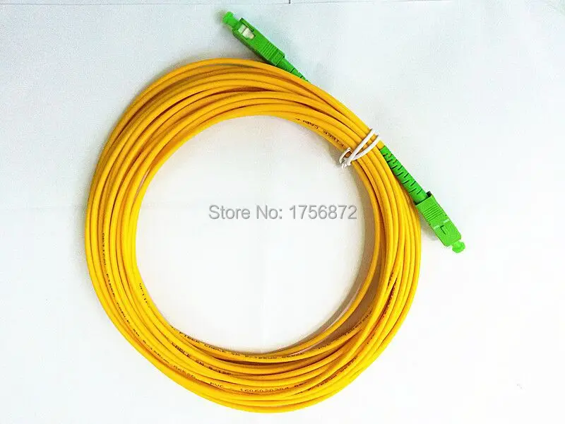 SM SX PVC 3mm 30 Meters SC/APC Fiber Optic Jumper Cable SC/APC-SC/APC Fiber Optic Patch Cord
SM SX PVC 3mm 30 Meters SC/APC Fiber Optic Jumper Cable SC/APC-SC/APC Fiber Optic Patch Cord
