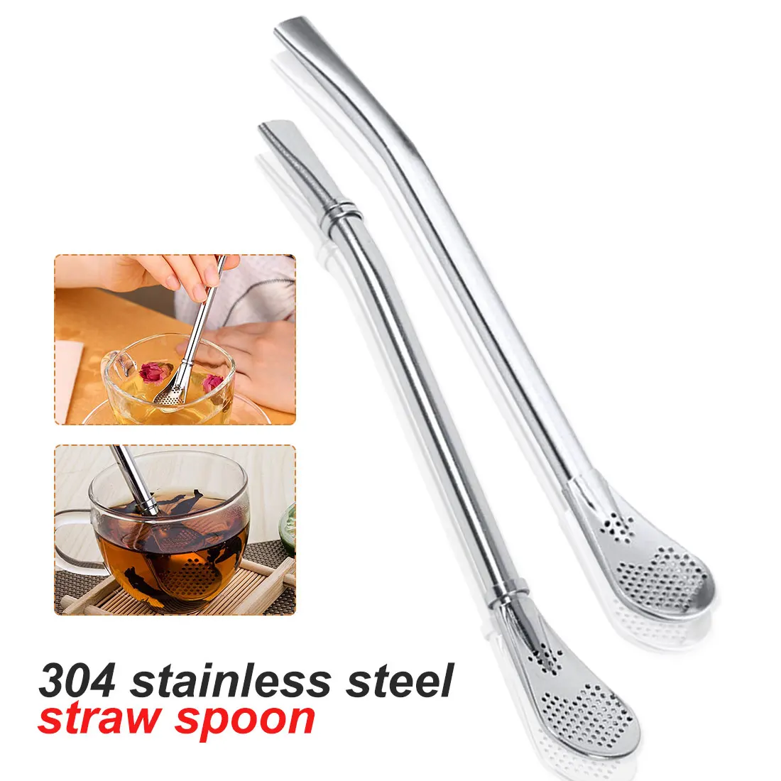 Washable Bar AccessoriesStainless Steel Drinking Straw Spoon Tea Filter Yerba Mate Tea Straws Bombilla Gourd Reusable Tea Tools
Washable Bar AccessoriesStainless Steel Drinking Straw Spoon Tea Filter Yerba Mate Tea Straws Bombilla Gourd Reusable Tea Tools