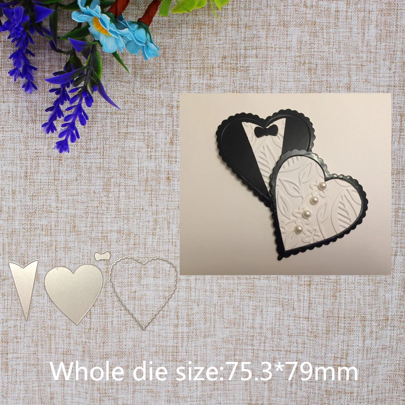 New Arrival Cute Heart Bow Cutting Dies Stencil DIY Scrapbook Photo Album Embossing Decor Paper Card Craft Template 75.3x79mm
New Arrival Cute Heart Bow Cutting Dies Stencil DIY Scrapbook Photo Album Embossing Decor Paper Card Craft Template 75.3x79mm