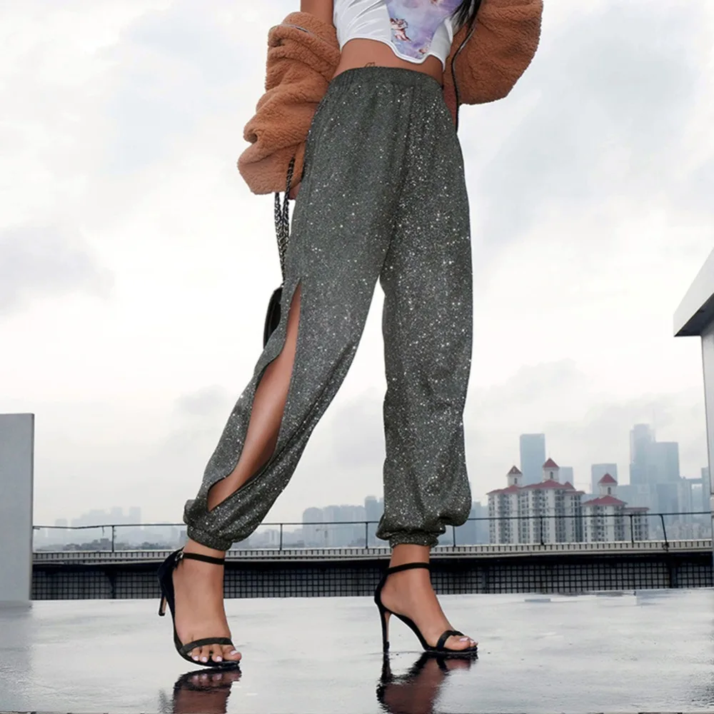 2019 Hot Trousers Women Sparkle Pants Women Sequin Pants Skinny Woman Trousers Stretch Pencil Pants High Waist
2019 Hot Trousers Women Sparkle Pants Women Sequin Pants Skinny Woman Trousers Stretch Pencil Pants High Waist