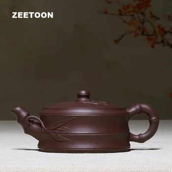 320cc Bamboo Pot Authentic Yixing Teapot Chinese Tea Set Purple Clay Brew Tea Pot Master Handmade Creative Vintage Home Decor
320cc Bamboo Pot Authentic Yixing Teapot Chinese Tea Set Purple Clay Brew Tea Pot Master Handmade Creative Vintage Home Decor