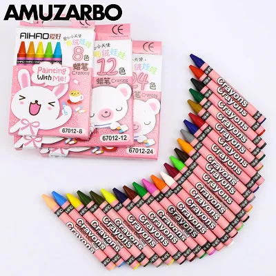 8 12 24 Classic color non-toxic hameless crayon silk smooth washable painting best present set for children's school supplies
8 12 24 Classic color non-toxic hameless crayon silk smooth washable painting best present set for children's school supplies