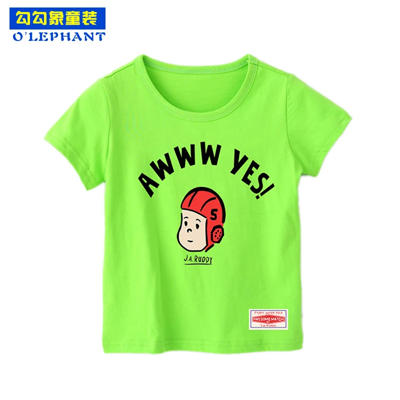 O'LEPHANT 2019summer cartoon prints cotton short sleeves tops for boys and girls Children's new arrival brief t shirts Kids tees
O'LEPHANT 2019summer cartoon prints cotton short sleeves tops for boys and girls Children's new arrival brief t shirts Kids tees