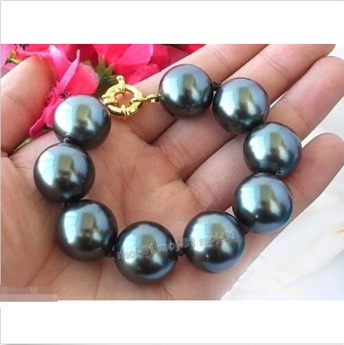 Free shipping >>>>>>Rare Huge 20mm Black South Sea Shell Pearl Round Beads Bracelets 8" AAA
Free shipping >>>>>>Rare Huge 20mm Black South Sea Shell Pearl Round Beads Bracelets 8" AAA