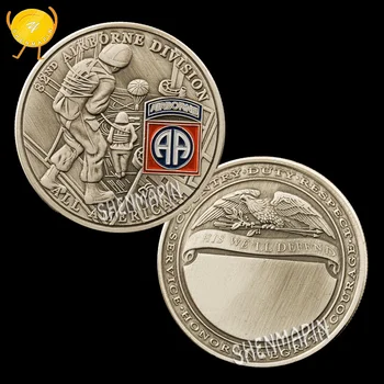 US 82nd Airborne Division Commemorative Coin Paratrooper Challenge Coin Loyalty Respect Service Honor Medal Coins Collectibles
US 82nd Airborne Division Commemorative Coin Paratrooper Challenge Coin Loyalty Respect Service Honor Medal Coins Collectibles