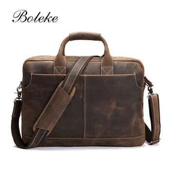 Brand Men Crazy Horse Genuine Leather Briefcase Handmade Vintage Messenger Shoulder Bag 16.5 inch Laptop Briefcase Handbag 0179
Brand Men Crazy Horse Genuine Leather Briefcase Handmade Vintage Messenger Shoulder Bag 16.5 inch Laptop Briefcase Handbag 0179