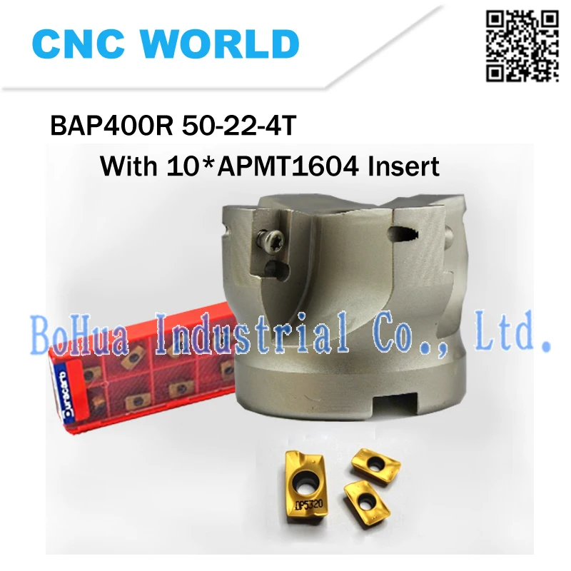 Free Shiping BAP400R-50-22-4T Milling tool with 10pcs APMT1604PDER ,Face Mill Shoulder Cutter For Milling Machine
Free Shiping BAP400R-50-22-4T Milling tool with 10pcs APMT1604PDER ,Face Mill Shoulder Cutter For Milling Machine
