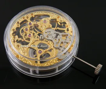 Gold Full Skeleton Mechanical Hand Winding Movement Watch Acessory Kit Parnis Men's Watch
Gold Full Skeleton Mechanical Hand Winding Movement Watch Acessory Kit Parnis Men's Watch