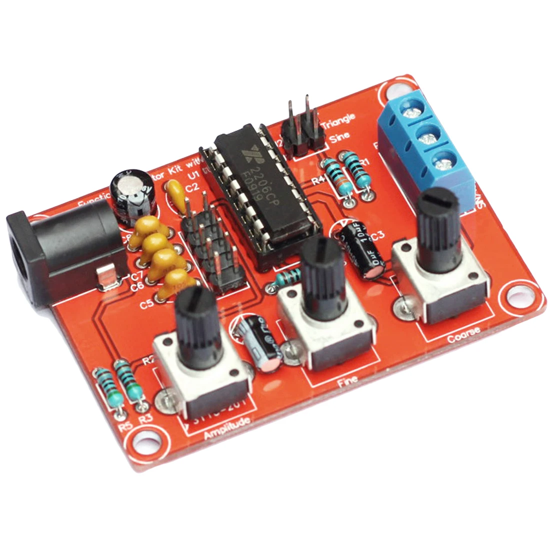 Adjustable Frequency Amplitude Signal Generator DIY Kit Sine/Triangle/Square Output 1Hz-1MHz Signal Generator
Adjustable Frequency Amplitude Signal Generator DIY Kit Sine/Triangle/Square Output 1Hz-1MHz Signal Generator