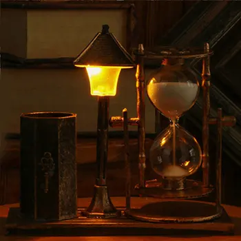 Retro Sandglass with LED Night Light Tower Desk Lamp Home Table Decor Ornament #5
Retro Sandglass with LED Night Light Tower Desk Lamp Home Table Decor Ornament #5