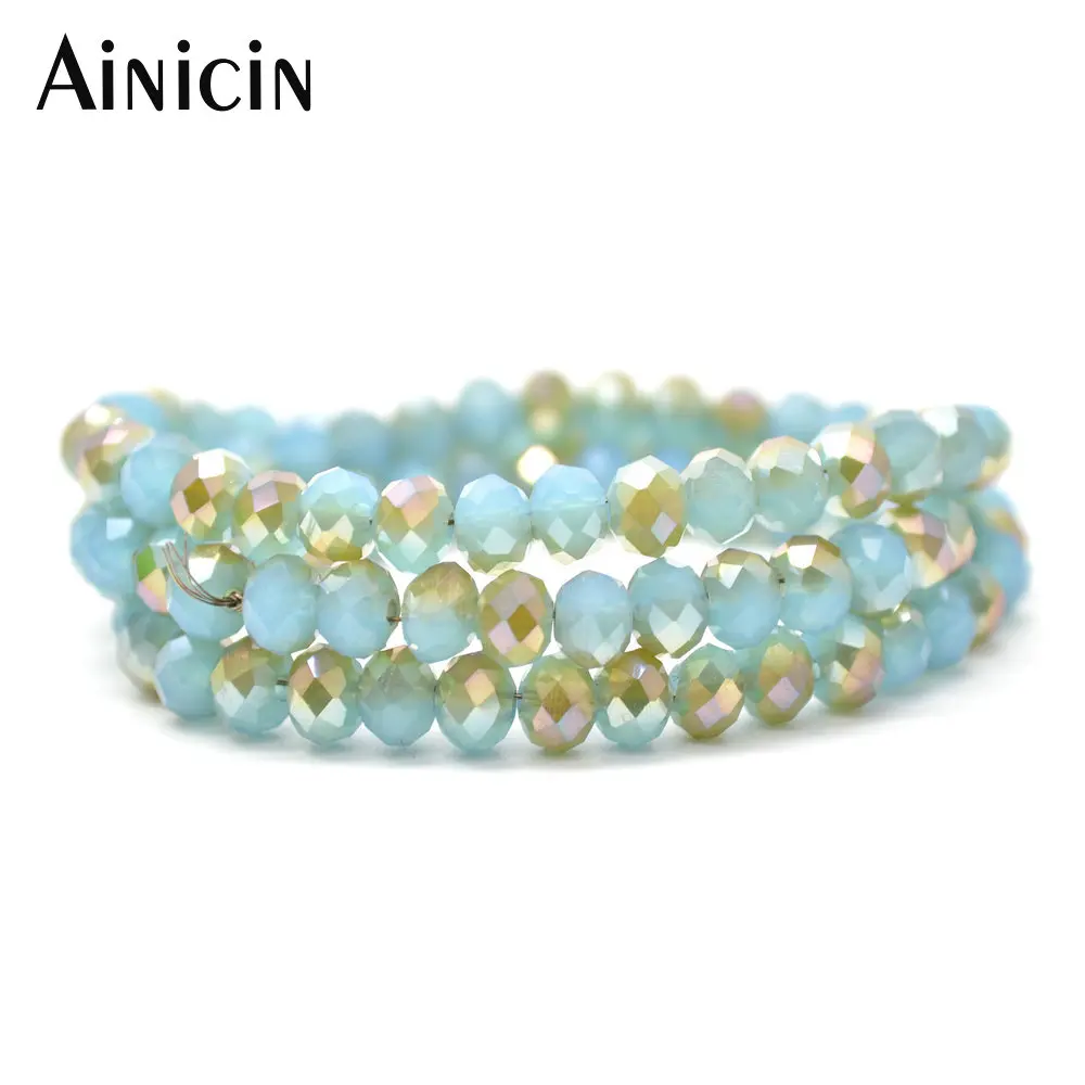 20 Strands Green and Golden Faceted Crystal Glass 4x6mm DIY Jewelry Making Beads For fashion Jewelry Making Findings
20 Strands Green and Golden Faceted Crystal Glass 4x6mm DIY Jewelry Making Beads For fashion Jewelry Making Findings