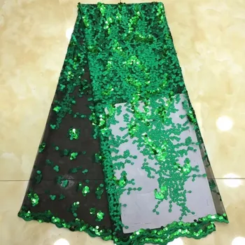 2019 high quality sequence French Nigerian sequins net African tulle mesh sequence lace fabric for dress 5yards/lot
2019 high quality sequence French Nigerian sequins net African tulle mesh sequence lace fabric for dress 5yards/lot