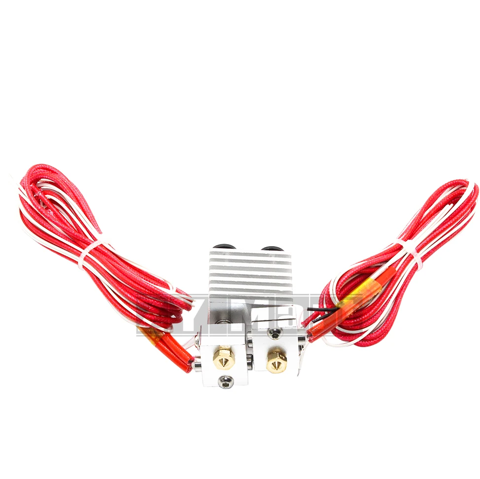 

Double Head 2 in 1 out J-Head Remote Extruder 3D Printers Extrusion Parts Hot End All Metal Heat Sink 1.75mm 0.4mm Bowden Part