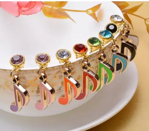 Crystal Rhinestones dust plug for cell phone earphone music design Diamond fashion phone accessories
Crystal Rhinestones dust plug for cell phone earphone music design Diamond fashion phone accessories