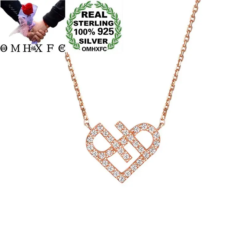 OMHXFC Wholesale European Fashion Woman Girl Party Birthday Gift Heart AAA Zircon 100% 925 Sterling Silver Pendant Necklace CH11
OMHXFC Wholesale European Fashion Woman Girl Party Birthday Gift Heart AAA Zircon 100% 925 Sterling Silver Pendant Necklace CH11