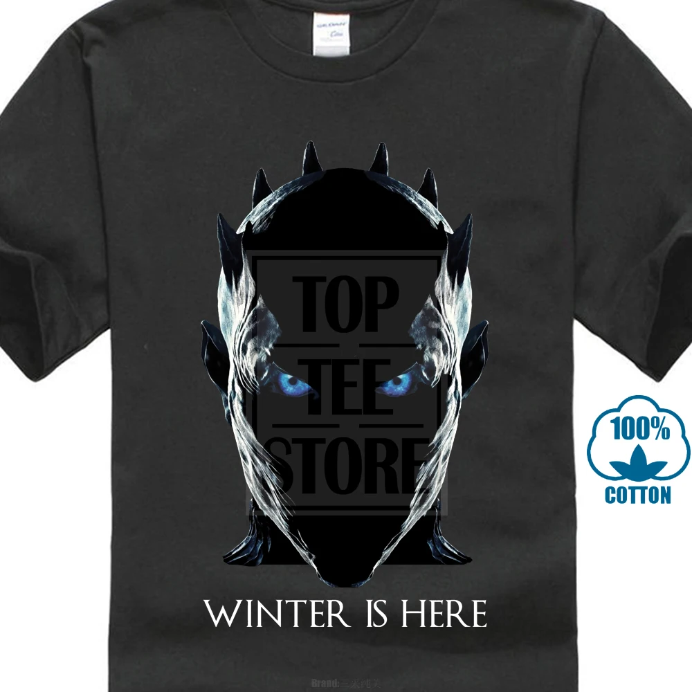 Game Of Thrones Winter Is Here Night King Men'S T Shirt Summer Short Sleeves Cotton Tops S To 3Xl
Game Of Thrones Winter Is Here Night King Men'S T Shirt Summer Short Sleeves Cotton Tops S To 3Xl
