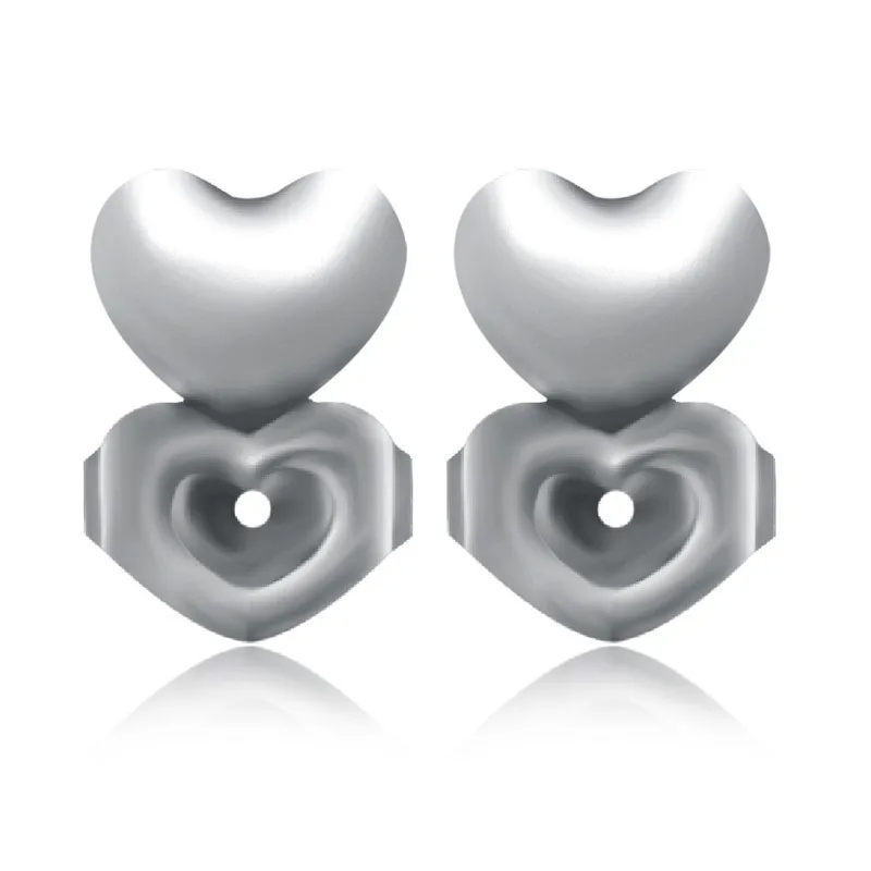 Ms Betti heart clover crown earring listers back set04