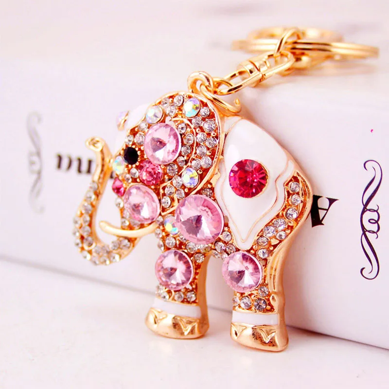Cute Crystal Elephant Car Ring Key chain Women Fashion Jewelry Pouch Bag keyring Animal Metal Pendant Female Keychains gifts D35
Cute Crystal Elephant Car Ring Key chain Women Fashion Jewelry Pouch Bag keyring Animal Metal Pendant Female Keychains gifts D35