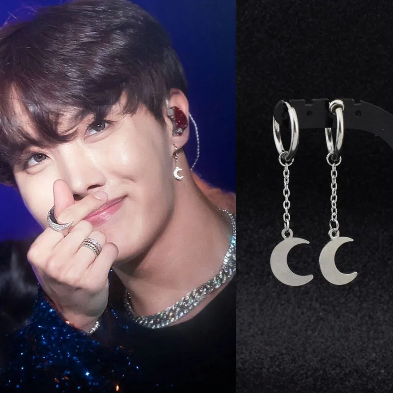Korea New Men Punk Stud Earrings Stainless Steel Hipster Rock Moon Chain Pendant Ear Clip Hip Hop Guys Women Boys Earring Unisex
Korea New Men Punk Stud Earrings Stainless Steel Hipster Rock Moon Chain Pendant Ear Clip Hip Hop Guys Women Boys Earring Unisex
