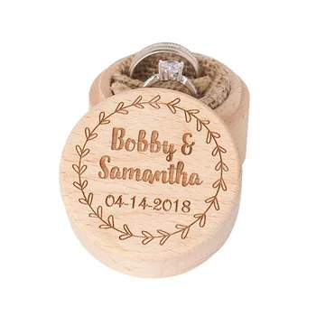 Custom Wooden Ring Box Wedding Ceremony Engagement Ring Box Engraved Case Wooden Rustic Wedding Ring Keepsake Holder
Custom Wooden Ring Box Wedding Ceremony Engagement Ring Box Engraved Case Wooden Rustic Wedding Ring Keepsake Holder