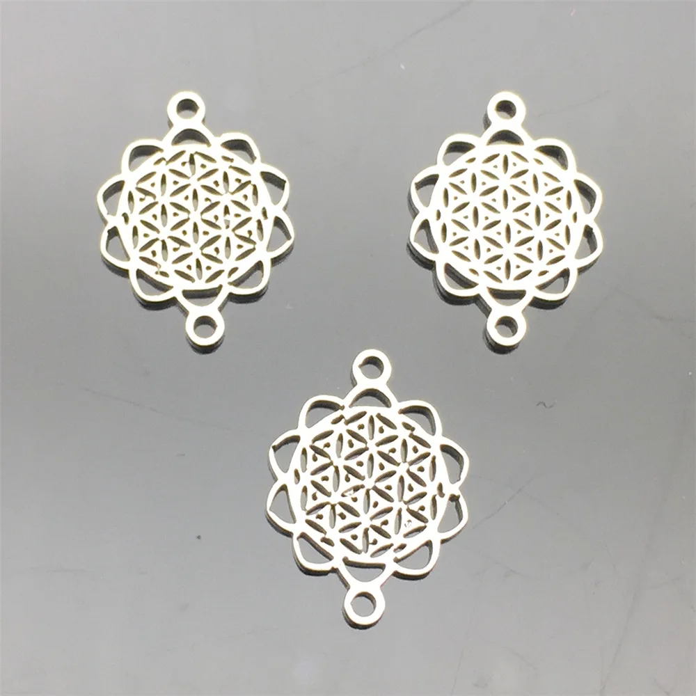 Hollow filigree Flower Connector Stainless Steel Connectors 10pcs Necklace Bracelet Earrings Diy Jewelry Making Findings
Hollow filigree Flower Connector Stainless Steel Connectors 10pcs Necklace Bracelet Earrings Diy Jewelry Making Findings