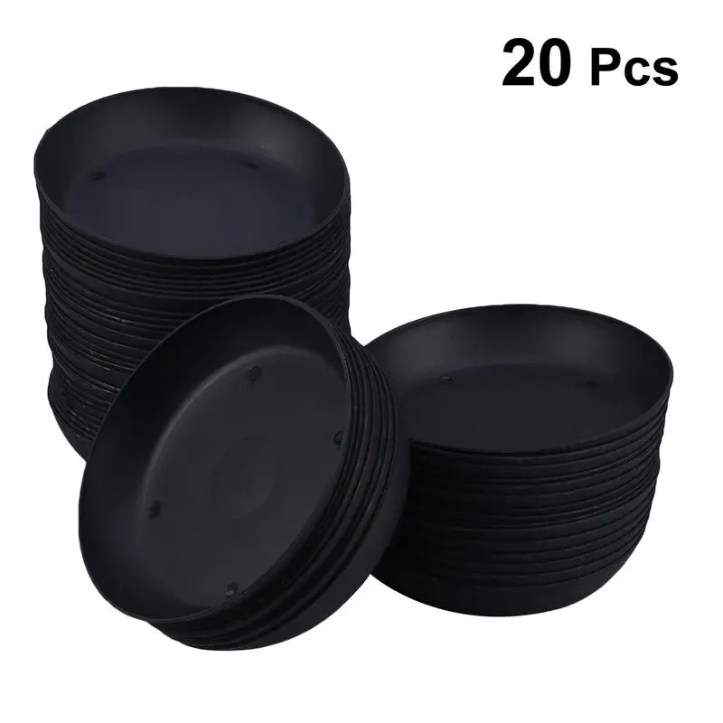 20 Pcs Plastic Flowerpot Drip Tray Plant Pot Saucer Flowerpot Chassis Tray for Fleshiness Planter Garden Balcony (Black)
20 Pcs Plastic Flowerpot Drip Tray Plant Pot Saucer Flowerpot Chassis Tray for Fleshiness Planter Garden Balcony (Black)