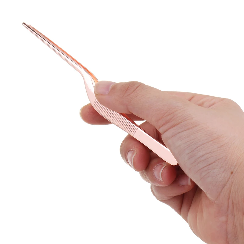 14cm/5.4inch Professional Chef Plating Tweezer Tongs Serving Presentation Stainless Steel Offset Kitchen Tool Rose Gold Dropship
14cm/5.4inch Professional Chef Plating Tweezer Tongs Serving Presentation Stainless Steel Offset Kitchen Tool Rose Gold Dropship
