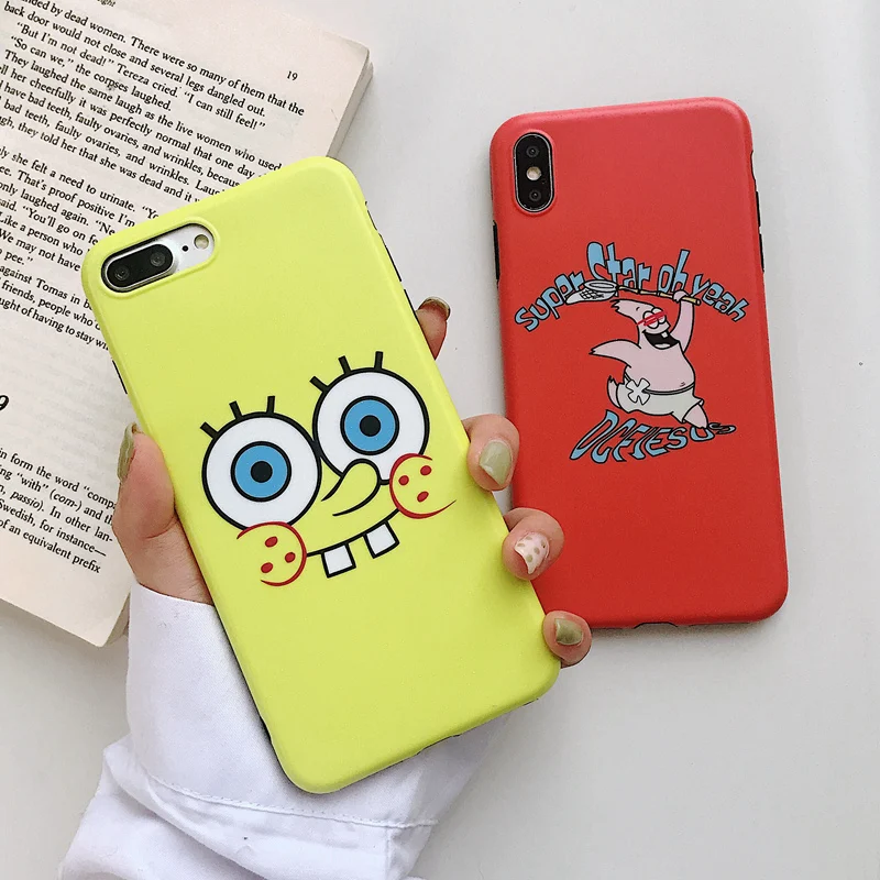 Sponge Bob Patrick Star Cartoon Case For iPhone 6 6S 7 8 Plus 7Plus Matte TPU Silicone Case for iPhone XS Max XR X Back Cover
Sponge Bob Patrick Star Cartoon Case For iPhone 6 6S 7 8 Plus 7Plus Matte TPU Silicone Case for iPhone XS Max XR X Back Cover