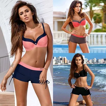 Sexy Bikini 2020 Two-Piece Swimsuit Plus Size Swimwear Women Bikini Set Summer Bathing Suit Women Beachwear Pink Black Shorts
Sexy Bikini 2020 Two-Piece Swimsuit Plus Size Swimwear Women Bikini Set Summer Bathing Suit Women Beachwear Pink Black Shorts