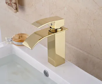 NEW Gold Brass Waterfall Spout Batrhroom Sink Basin Faucet Mixer Tap Deck Mounted
NEW Gold Brass Waterfall Spout Batrhroom Sink Basin Faucet Mixer Tap Deck Mounted