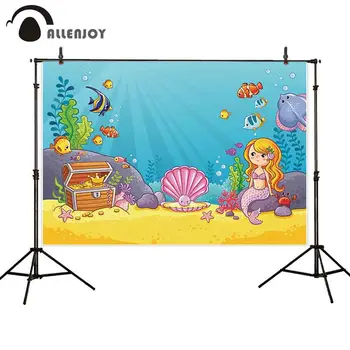 Allenjoy photo background cartoon mermaid underwater world scene fish crab children fairy tropical zone backdrop fotographia
Allenjoy photo background cartoon mermaid underwater world scene fish crab children fairy tropical zone backdrop fotographia