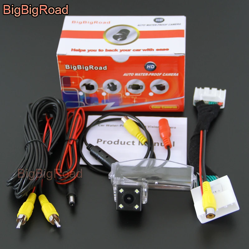 BigBigRoad For Mazda 2 3 Mazda2 Mazda3 Sport 2004 - 2009 2010 2011 2012 2013 Car Rear View Backup Parking Camera night vision | Автомобили