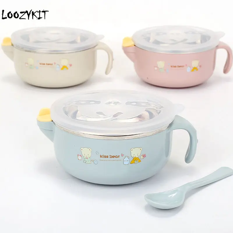 Baby Stainless Steel Thermal Bowl Toddler Tableware Dinnerware Suction Bowl With Spoon Kids Safety Dinner Feeding Bowls Dishes
Baby Stainless Steel Thermal Bowl Toddler Tableware Dinnerware Suction Bowl With Spoon Kids Safety Dinner Feeding Bowls Dishes