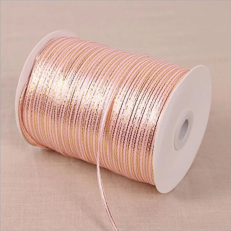 25Yards 1/8''(3mm) Pink Gold Edge Ribbon high quality grosgrain satin ribbons gift packaging ribbons Wedding Party Decoration
25Yards 1/8''(3mm) Pink Gold Edge Ribbon high quality grosgrain satin ribbons gift packaging ribbons Wedding Party Decoration