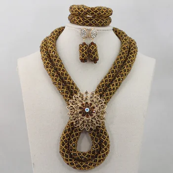 New Amazing Brown African Beads Jewelry Set Arabic Wedding Jewelry Set Women Party Crystal Bead Jewelry Set Free ShippingABL736
New Amazing Brown African Beads Jewelry Set Arabic Wedding Jewelry Set Women Party Crystal Bead Jewelry Set Free ShippingABL736