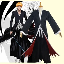 Anime Bleach Kurosaki Ichigo Fullbring nowy Bankai wygląd przebranie na karnawał Halloween karnawał kostium ducha darmowa wysyłka(China)