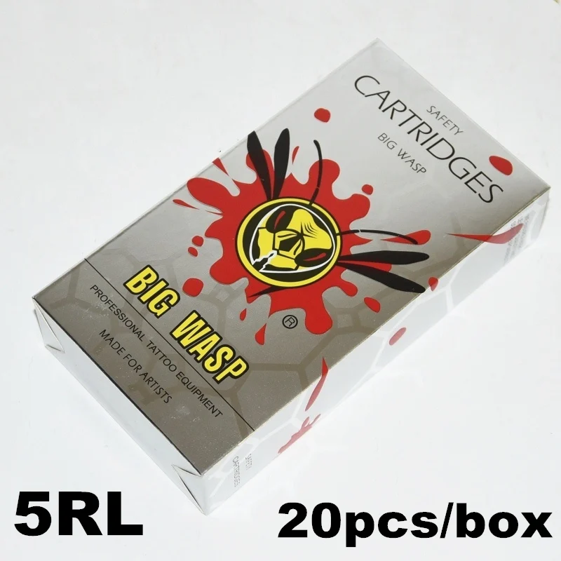 BIGWASP Gray Disposable Needle Cartridge 5 Round Liner (5RL) 20Pcs/Box free shipping
BIGWASP Gray Disposable Needle Cartridge 5 Round Liner (5RL) 20Pcs/Box free shipping