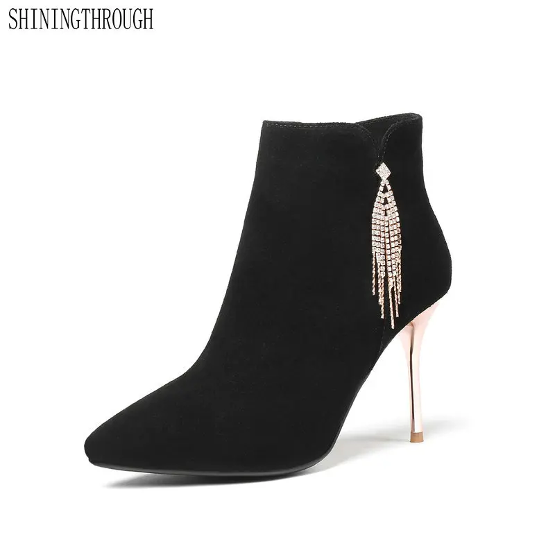 Genuine Leather Ankle Zipper Women Boots Fashion Fringe High Heel Women Shoes Spring Autumn Party Wedding Ladies Shoes
Genuine Leather Ankle Zipper Women Boots Fashion Fringe High Heel Women Shoes Spring Autumn Party Wedding Ladies Shoes