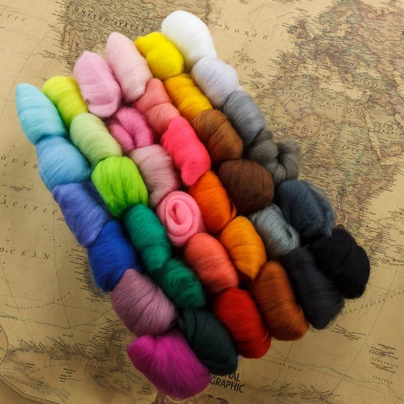 5g/bag Wool Fiber for felting African Fabrics 2017 Wool Roving 36 Colors Doll Needlework Felt DIY Project Wool Fibre Roving Kit
5g/bag Wool Fiber for felting African Fabrics 2017 Wool Roving 36 Colors Doll Needlework Felt DIY Project Wool Fibre Roving Kit