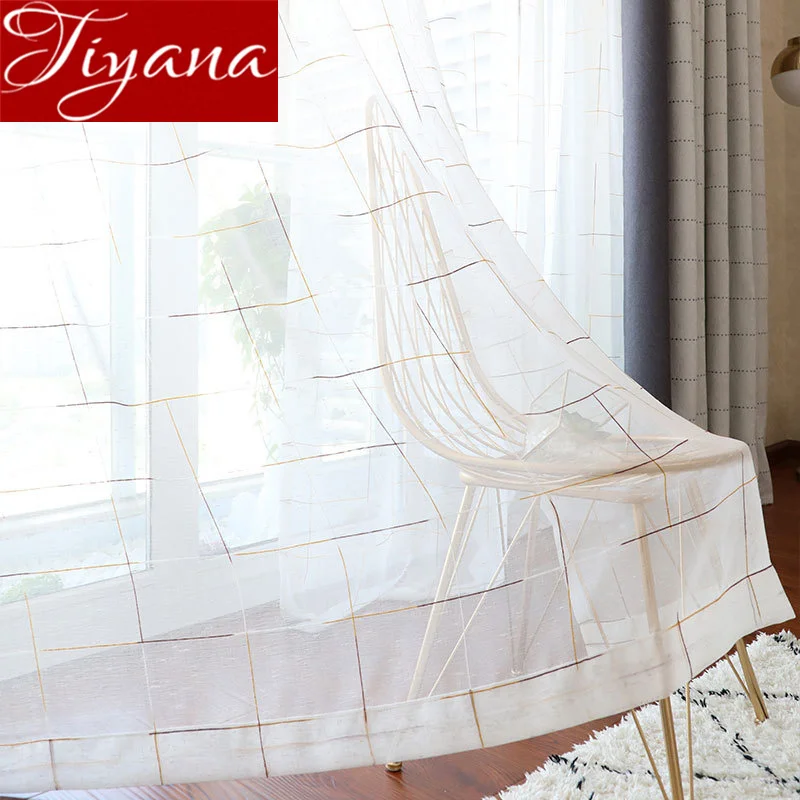 Colorful Plaid Curtain for Living Room White Sheer Fabric Kitchen Drape Customize Linen Tulle Curtain M&053#30
Colorful Plaid Curtain for Living Room White Sheer Fabric Kitchen Drape Customize Linen Tulle Curtain M&053#30