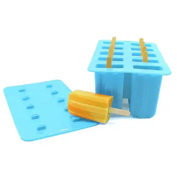 HOT SALES!!! 10-Grid Summer Freezer Silicone Popsicle Shape Ice Cream Mold Kitchen DIY Tools Durable Ice Cream Mold Home Mold
HOT SALES!!! 10-Grid Summer Freezer Silicone Popsicle Shape Ice Cream Mold Kitchen DIY Tools Durable Ice Cream Mold Home Mold