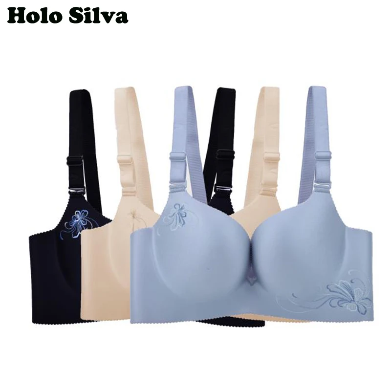 Seamless Small Breast Push Up Wire Free Bra 3D Flowers Unlined One-Piece Bra 75B 80B 85B Size Sexy Seamless Wireless 3/4 Cup Bra
Seamless Small Breast Push Up Wire Free Bra 3D Flowers Unlined One-Piece Bra 75B 80B 85B Size Sexy Seamless Wireless 3/4 Cup Bra