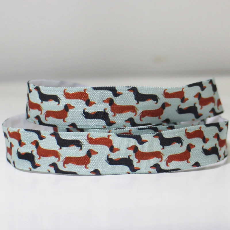 50 Yards/Lot 5/8" 16mm Blue Dog Printed Folded Over Elastic FOE For Headband Headwear Hairband Decoration Hair Tie
50 Yards/Lot 5/8" 16mm Blue Dog Printed Folded Over Elastic FOE For Headband Headwear Hairband Decoration Hair Tie