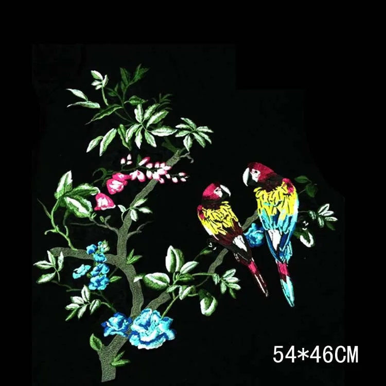 Large size embroidery flower and birds cloth patch,patches for clothing,stickers for clothes
Large size embroidery flower and birds cloth patch,patches for clothing,stickers for clothes