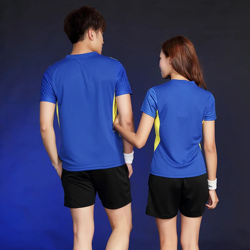 Рубашка для бадминтона мужчин/женщин футболки настольного тенниса спортивные
