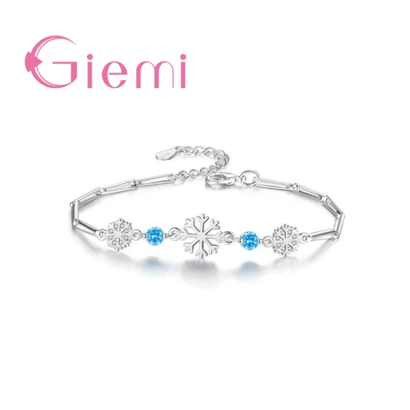 GIEMI 925 Sterling Silver Fashion Stylish Bracelet For Women Girls Crystal Snowflake Christmas Gift Bangles Top Quality Hot
GIEMI 925 Sterling Silver Fashion Stylish Bracelet For Women Girls Crystal Snowflake Christmas Gift Bangles Top Quality Hot