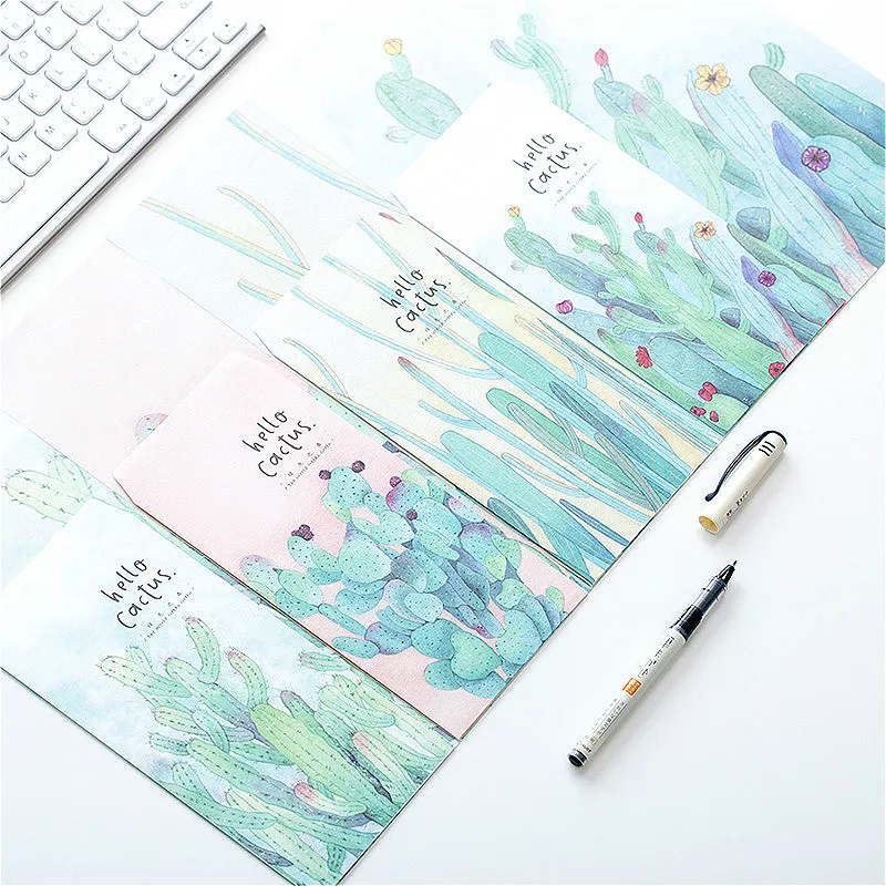 6pcs Cactus Paper Envelopes Letter Paper Set Love Cactus Envelope Novelty Cactus Series Envelope for Gift Stationery Paper
6pcs Cactus Paper Envelopes Letter Paper Set Love Cactus Envelope Novelty Cactus Series Envelope for Gift Stationery Paper